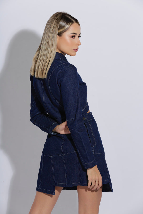 Skirt índigo hummingbird