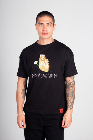 T-Shirt Coeur d'Or Noir
