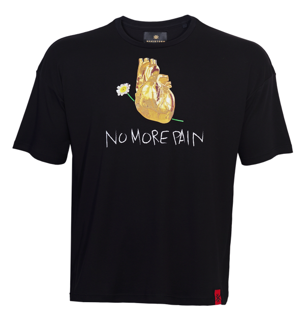 T-Shirt Coeur d'Or Noir